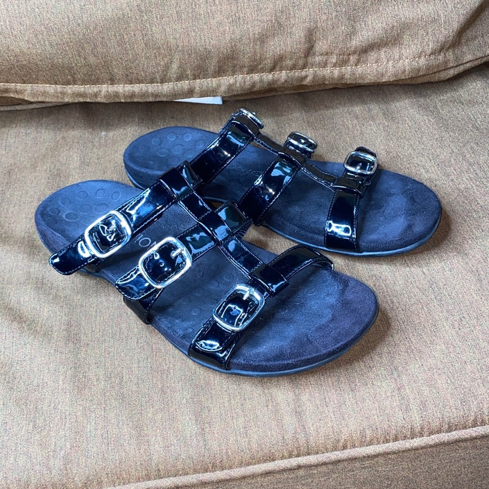 Vionic Adjustable Slide Sandals Misa Size 10 - image 1